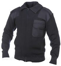 Feuerwehr Strickjacke dunkelblau Feuerwehrstrickjacke Troyerkragen marine