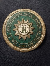 Emaille Emblem Sportvereinigung Polizei Hamburg 1920 - Jubiläum -1960