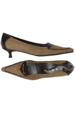 Lario 1898 Halbschuh Damen Slipper feste Schuhe Gr. EU 37.5 Leder Braun #794y9tk