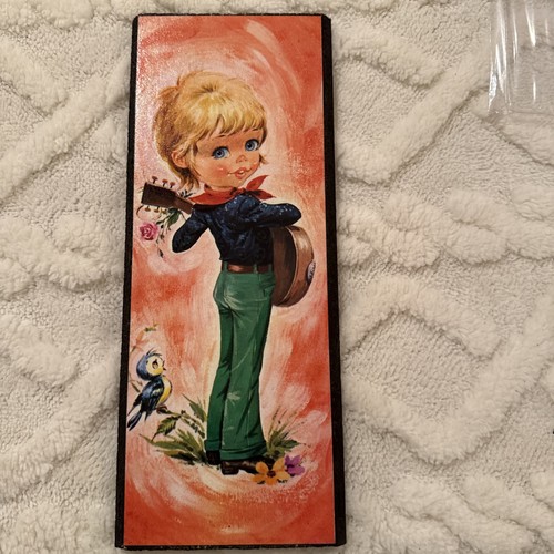 Vintage holzbild kinder - vintage,