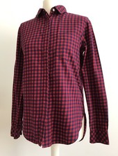 H&M L.O.G.G. BLUSE HEMD IM HOLZFÄLLER LOOK IN BLAU ROT KARIERT GR.38 AUSVERKAUFT