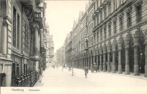 Hamburg kolonnaden - ak, hamburg,