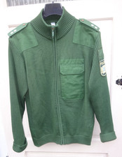 alte Uniform Strick Jacke Polizei Bayern Schulterstücke Oberkommissar POK  Gr 52