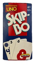 Skip-Bo 1997 Mattel - Kartenspiel Rot Blau Alte Version - Vollständig