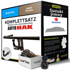Anhängerkupplung abnehmbar für SUZUKI Jimny +E-Satz Kit (AHK+ES)
