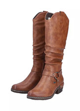 Rieker Tan Buckle Detail Long