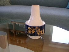 Heinrich & Co. Selb Vase Weiß White Kobalt Cobalt Gräser Grasses Gold Germany