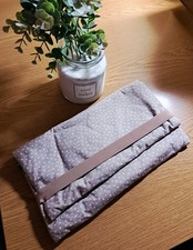 Wickeltasche Baby Klein Braun Mit Weißen Punkten, 30x17 cm