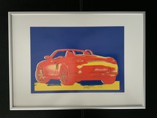PORSCHE BOXSTER original Siebdruck 1997 inklusive RAHMEN