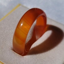 Achat-Ring, orangebraun