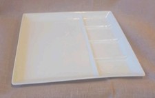 Teller Raclette Fondue Weiß Mit Unterteilung