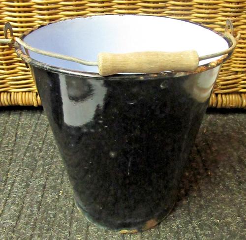 Emaille blecheimer schwarz h - emaille,