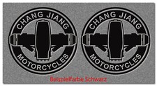Chang Jiang Motorcycles 2 Aufkleber Decal Biker Bike Styling Farbwahl CJ001