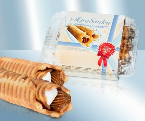 Waffelröllchen mit