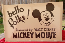 Schönes Wandbild Disney schwarz / weiß Mickey Mouse