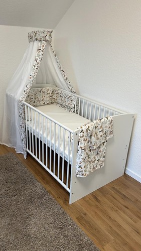 Babybett mit himmel - mit,