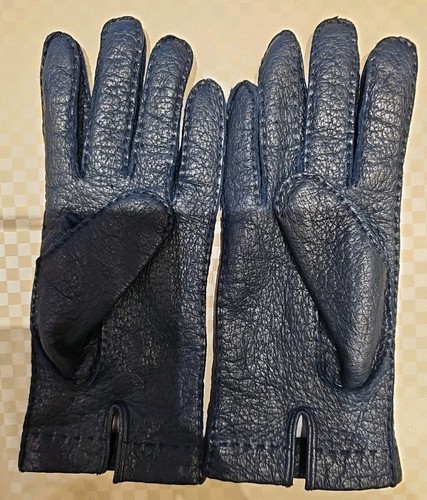 Lederhandschuhe dunkelblau