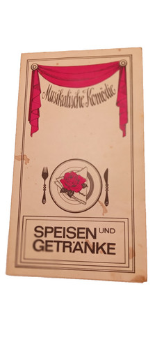 Speisekarte ddr leipzig 1977 - speisekarte,