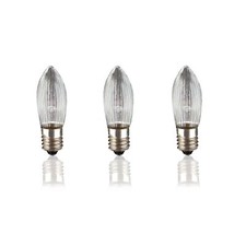 Ersatz Kerze Glühlampe Birne Riffel E10 12 V 2 W Lichterkette Weihnachten Winter