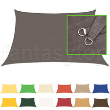 Trapez Sonnensegel 160g/m² HDPE Sonnenschutz Windschutz 90% UV-Schutz Sonnendach