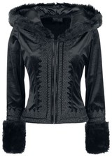 Sinister Gothic Übergangsjacke Damen Gothic Jacket schwarz