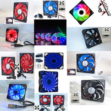 Lüfter PC Gehäuse Netzteil RGB LED 8cm 12cm 14cm 2 / 3 / 4 Pin DC 12V sehr leise