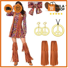 Hippie Kleid Set 70er Jahre