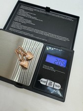 Neue herzförmige Ohrringe zu verkaufen. Mit 585rg Stempel. 2.5g, rolled, Gold