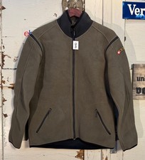 Orig. schweizer Armee Zip-off Fleecejacke steingrau Gr. S Rarität #2693