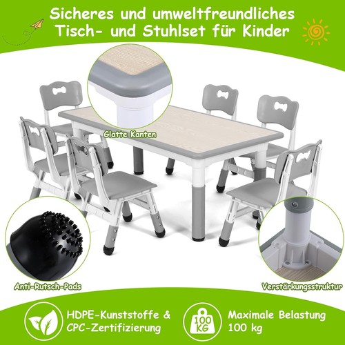 Kindertisch mit 6stühlen - mit,