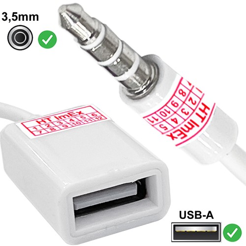 Klinkenstecker auf usb - auf,