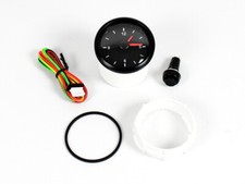 Zusatzinstrument Cockpit Uhr 52mm weiße LED-Beleuchtung analoge Zeit Anzeige 12V
