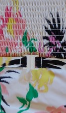 Scotch & Soda Badeanzug Gr. M, hoher Beinausschnitt, Gürtel, gemustert, neu