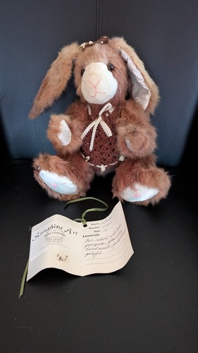 Hase teddybär aus echtem fell - teddybär,