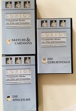 3 x VHS LORIOT-Sketche & Cartoons-Die Geburtstage-Spielfilme