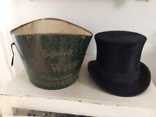 Alte Hutschachtel Zylinder München Karton Vintage Boudoir Brocante Hutbox Deko