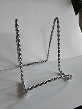 2 X Staffelei Aufsteller 12x9cm Draht Teller Ständer Metall, 2 Stück, Deko 