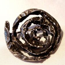 Original alte Perli Brosche 800 Silber old silver brooch / CB 175