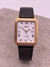 ORIGINAL RAYMOND WEIL GENEVE AUTOMATIK TANK GOLD ARMBANDUHR 2612 DRESSWATCH DATE