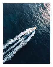 Luxusyacht Ozean Wandkunst