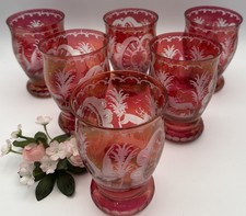 6 böhmische Gläser