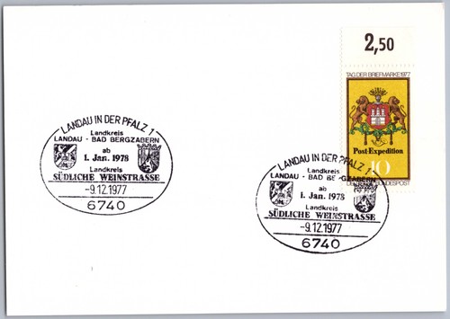 Landau pfalz 1977 wappen tag - landau,