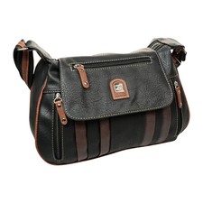 Damen Tasche Handtasche Schultertasche Umhängetasche Schwarz Braun Elegant Chic