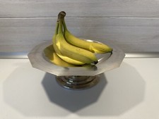 Großer Art Deco Tafelaufsatz Obst Schale versilbert Punziert Frankreich 1930