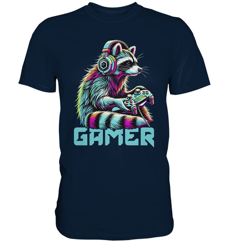 Waschbär gamer shirt - t-shirt,