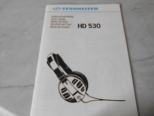 Sennheiser HD 530 Gebrauchs Anleitung User Manual Handbuch Bedienungsanleitung