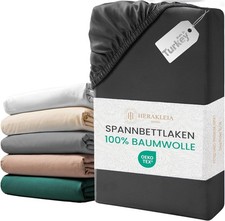 Spannbettlaken Spannbetttuch 100% Baumwolle Jersey Bettbezug Top-Qualität