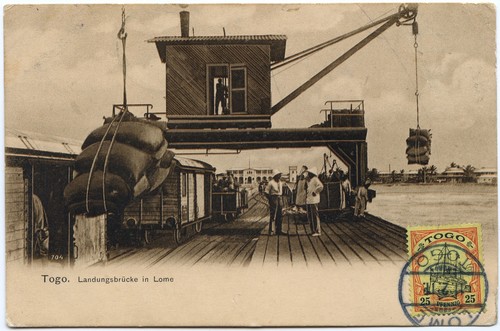Togo 1911 landungsbrücke - ak,
