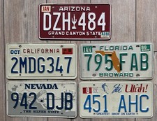 5 Original US Auto Kennzeichen Nummernschild USA ??