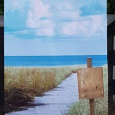 Stoffbanner „Strand, Düne,“ aus Fahnenstoff 2000 cm x 1000 cm schwer enflammbar